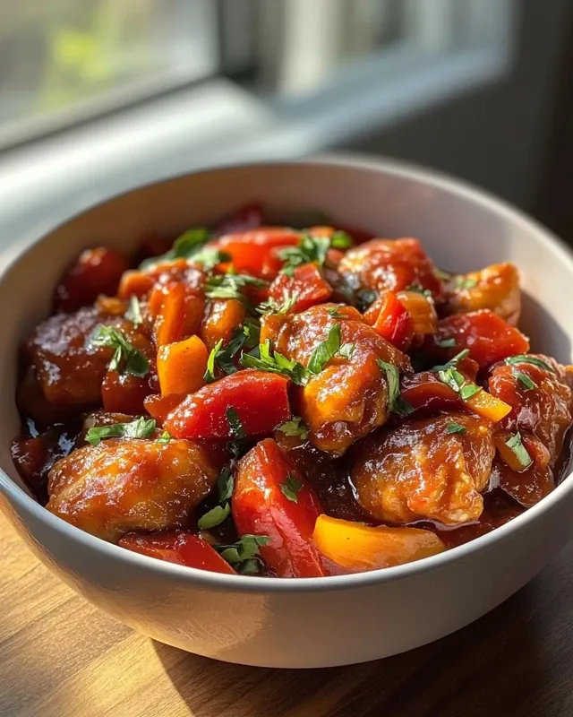 Poulet basquaise