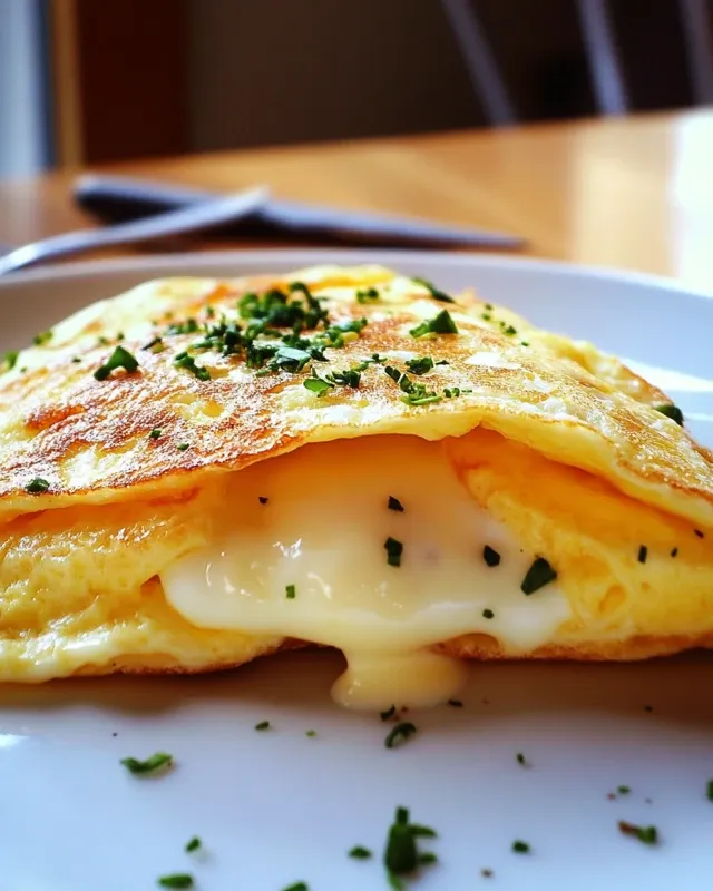 omelette au fromage