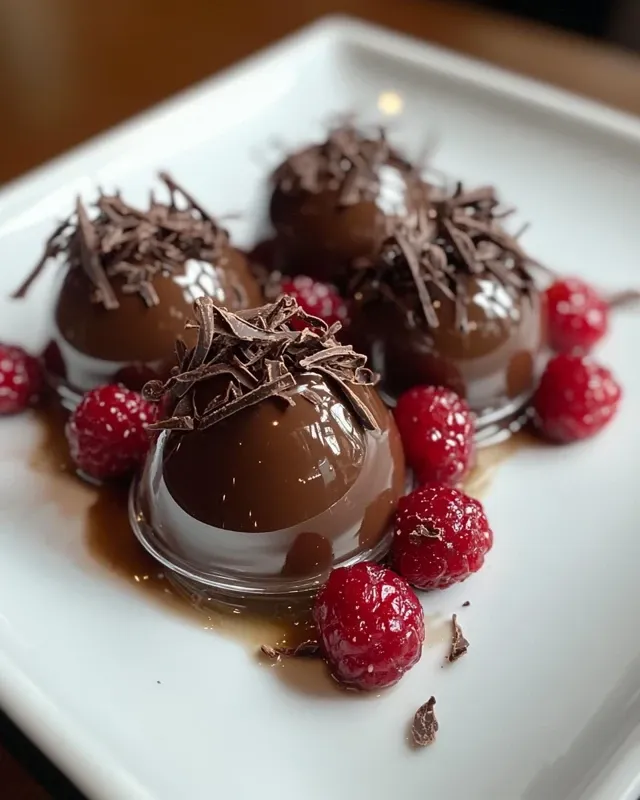 Dessert aérien et chocolaté