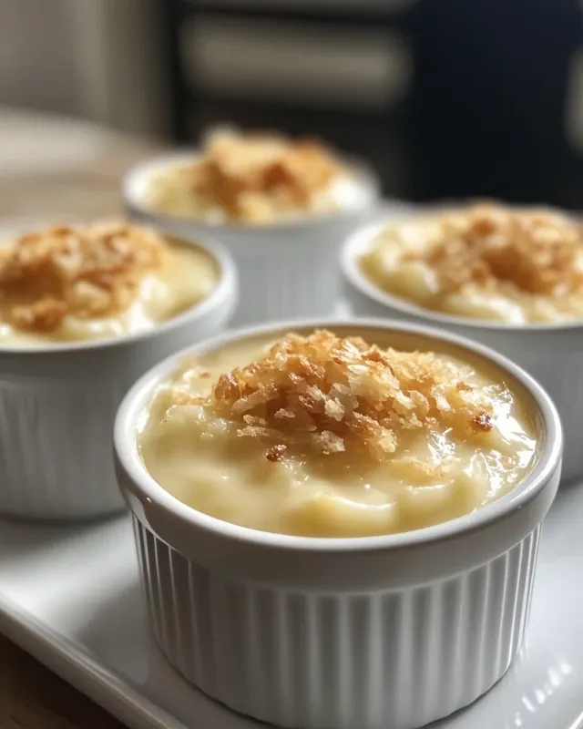 Crème onctueuse au caramel croquant