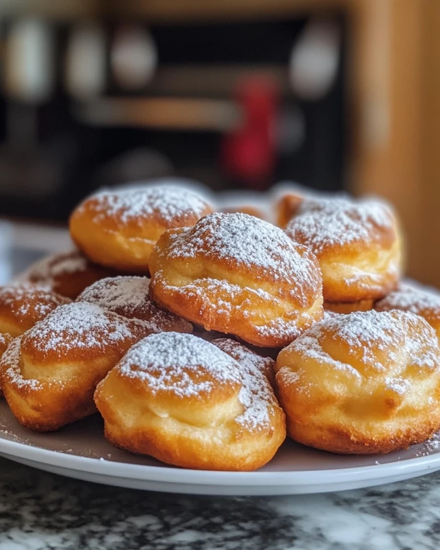 Beignets aux pommes façon bretonne