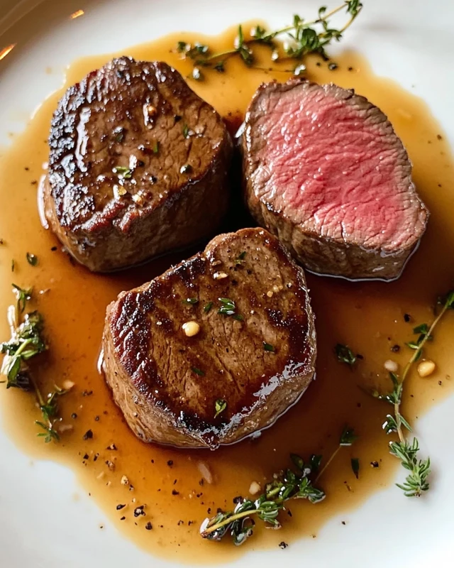 Filet Mignon Sauce Miel Moutarde