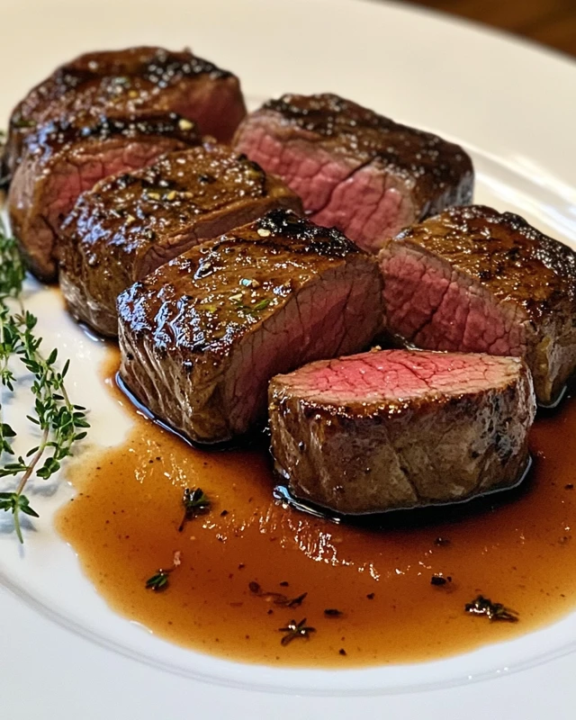 Filet Mignon Sauce Miel Moutarde
