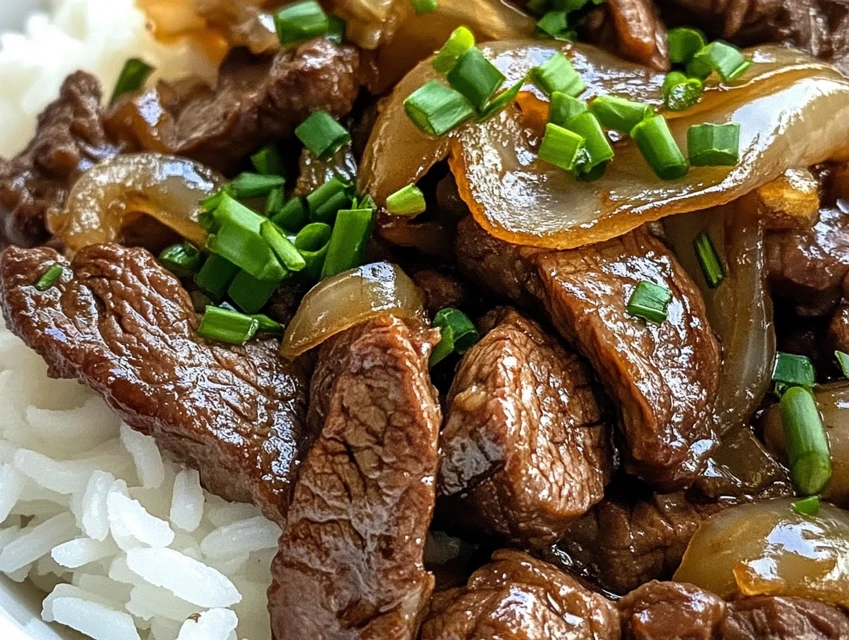 Bœuf Sauté aux Oignons