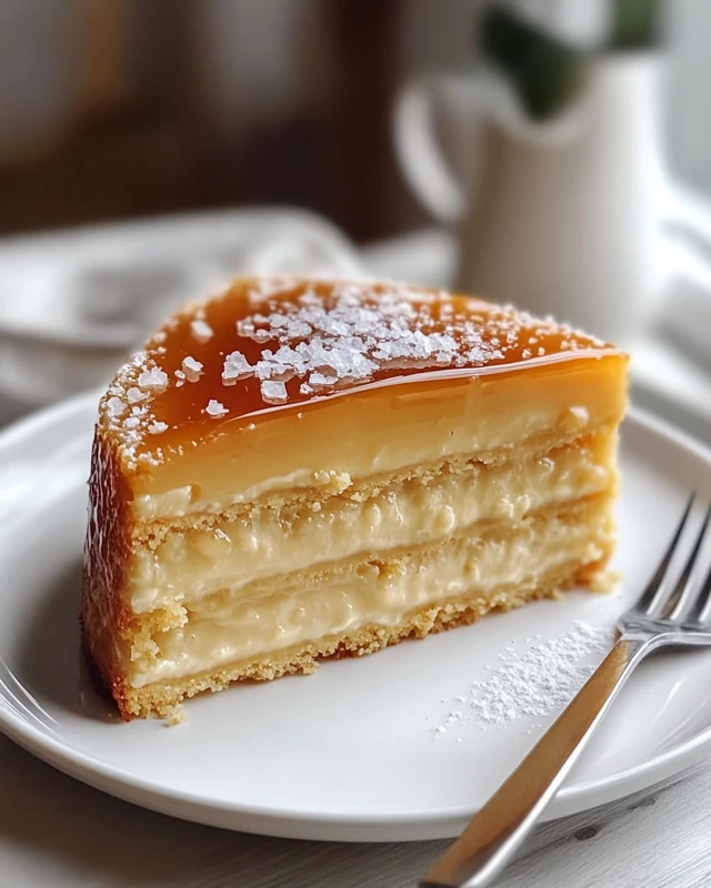 Gâteau Magique au Caramel au Beurre Salé