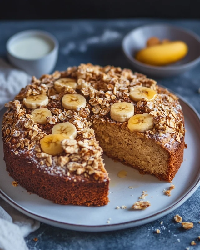 Gâteau Diététique Coupe-Faim aux Flocons d'Avoine