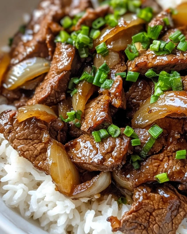 Bœuf Sauté aux Oignons