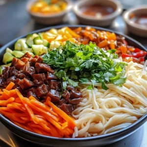 Nouilles Chinoises au Bœuf et aux Légumes