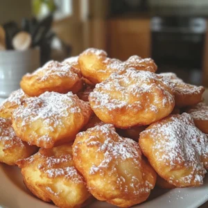Beignets aux pommes façon bretonne
