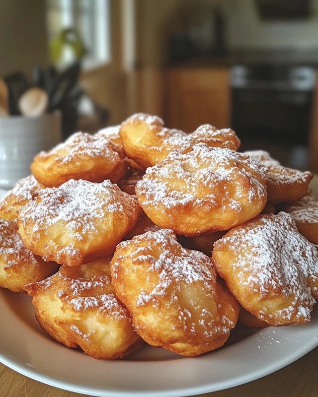 Beignets aux pommes façon bretonne