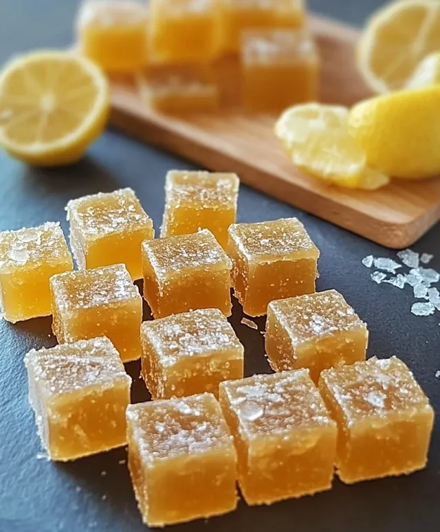 bonbons au miel et citron maison