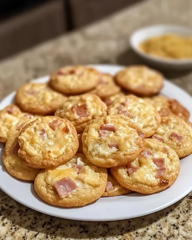 cookies salés au jambon et fromage