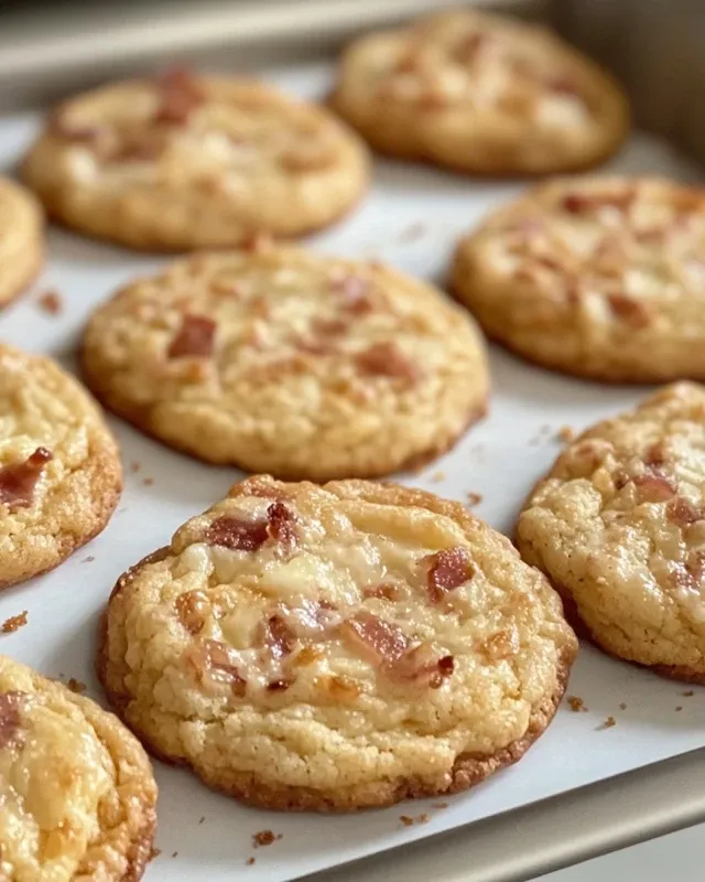 cookies au cheddar et lardons