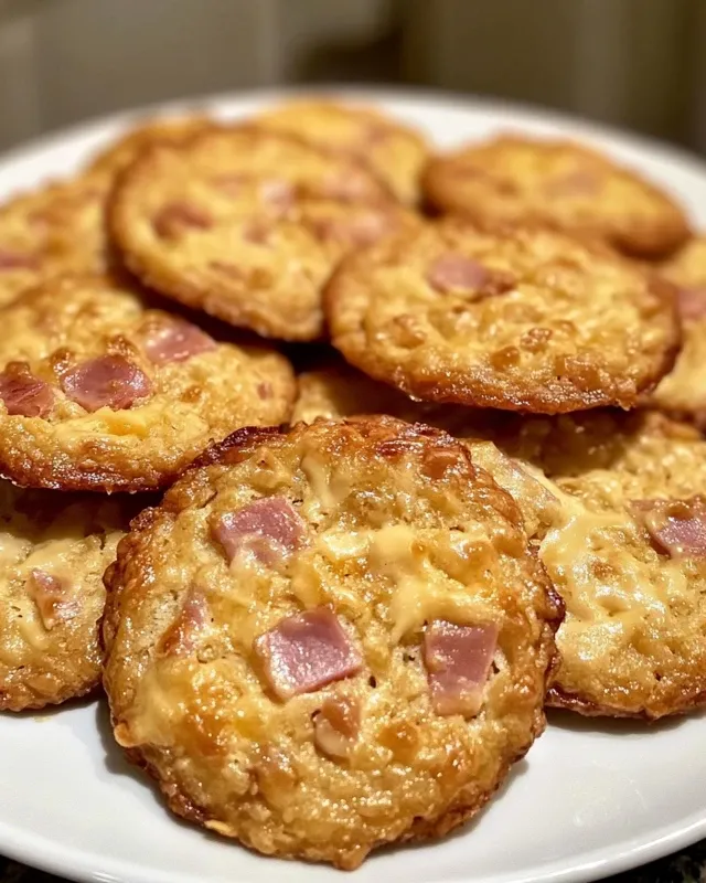 cookies salés au jambon et fromage