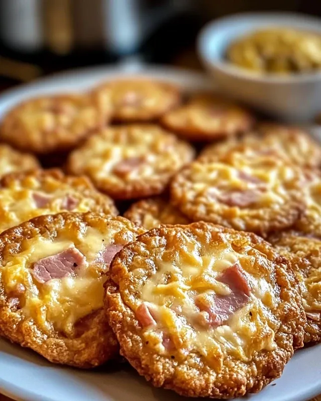 cookies salés au jambon et fromage