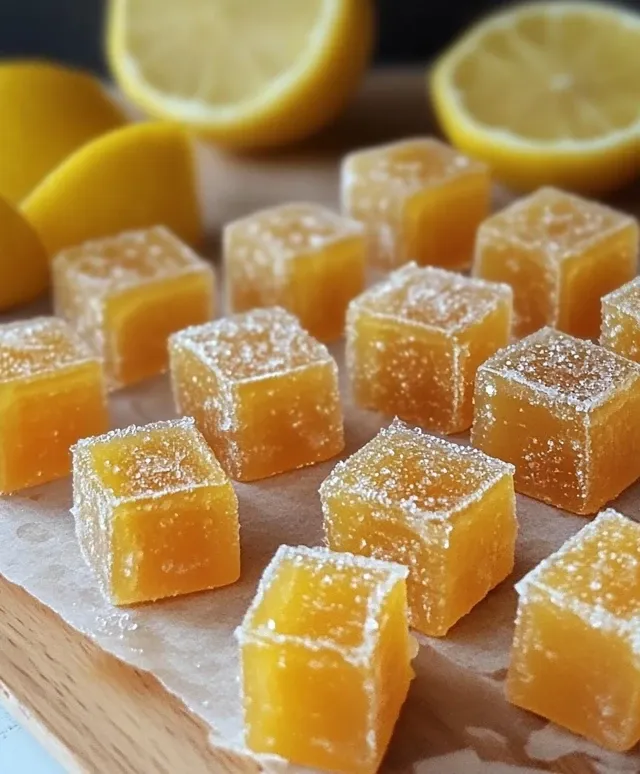 bonbons au miel et citron maison