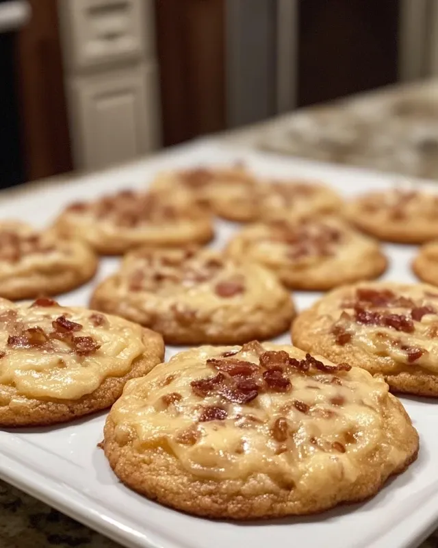 cookies au cheddar et lardons