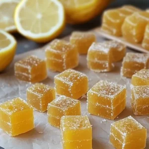 bonbons au miel et citron maison