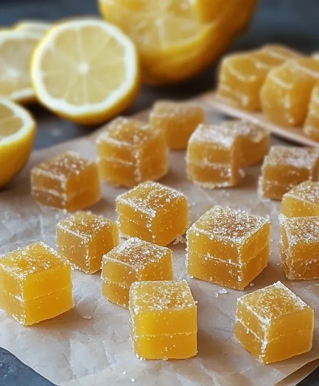 bonbons au miel et citron maison