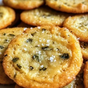 Cookies au fromage parmesan et basilic