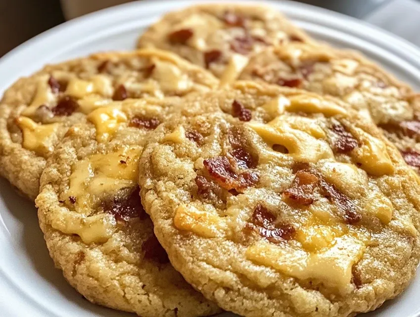 cookies au cheddar et lardons
