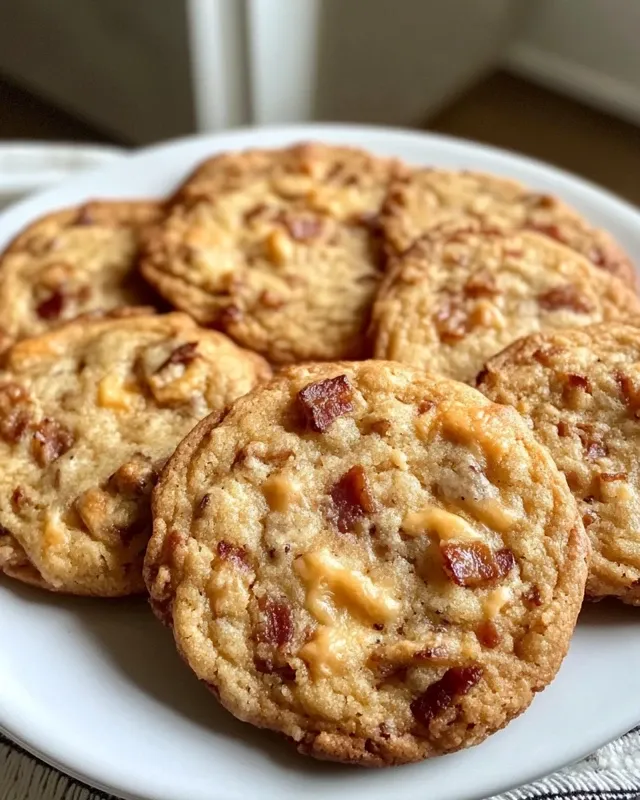cookies au cheddar et lardons