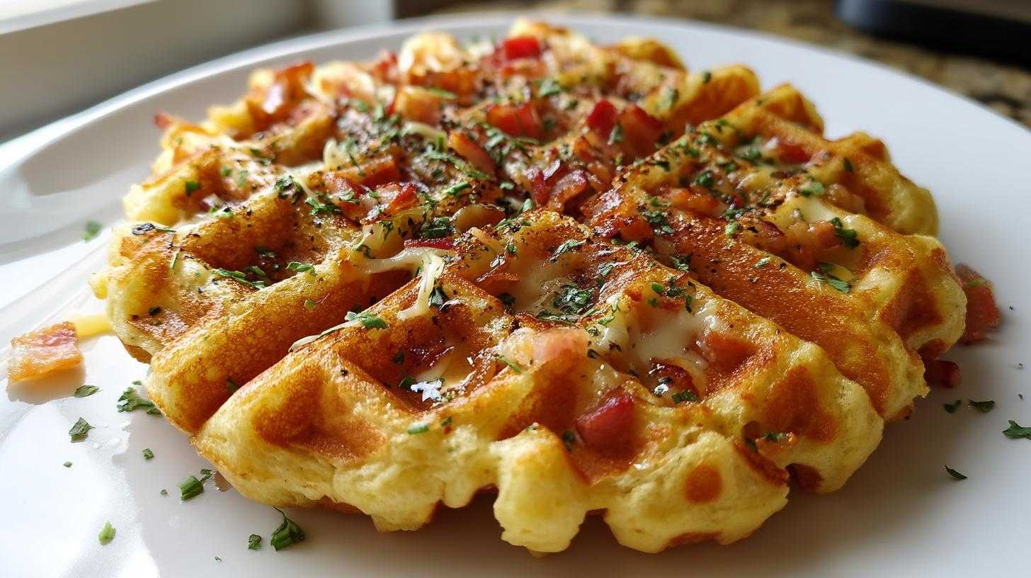 GAUFRES SALÉES JAMBON-FROMAGE