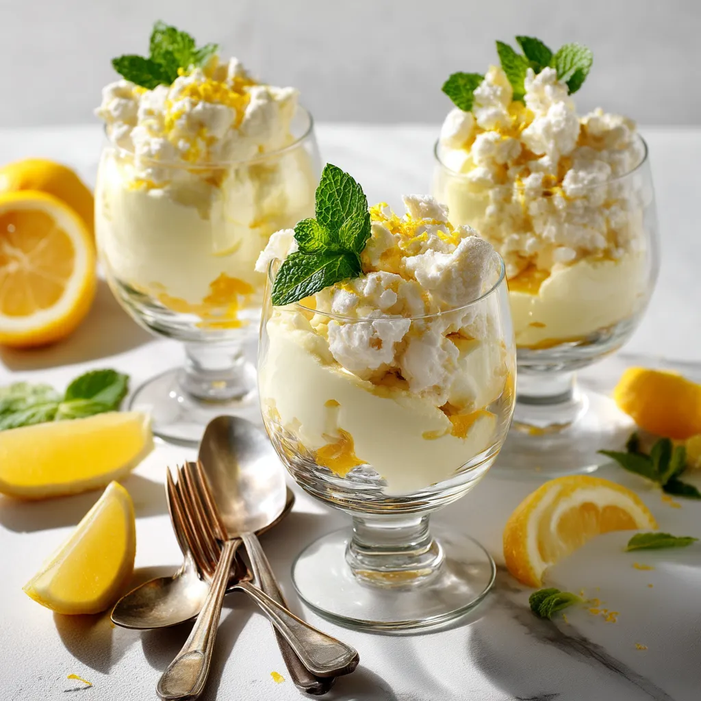 Verrines au citron, mascarpone et meringue