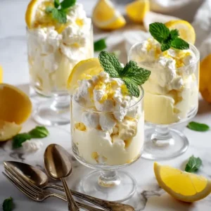 Verrines au citron, mascarpone et meringue