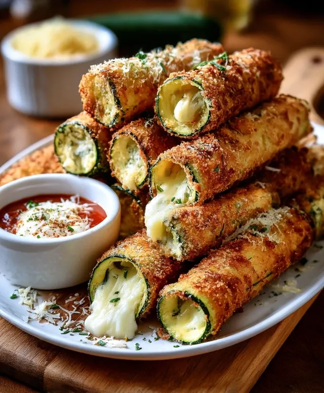 Cigares de Courgettes Croustillants au Fromage
