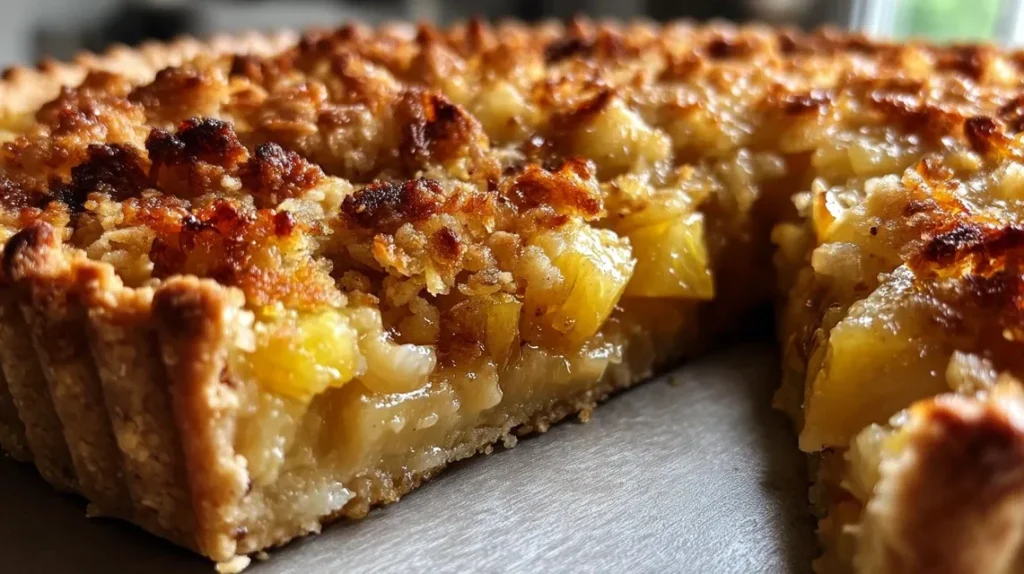 la tarte ananas coco crumble