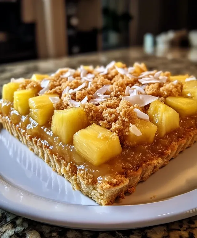 la tarte ananas coco crumble