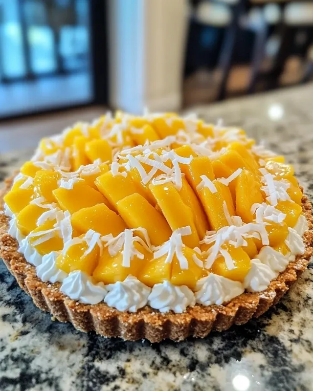 tarte coco mangue spéculoos