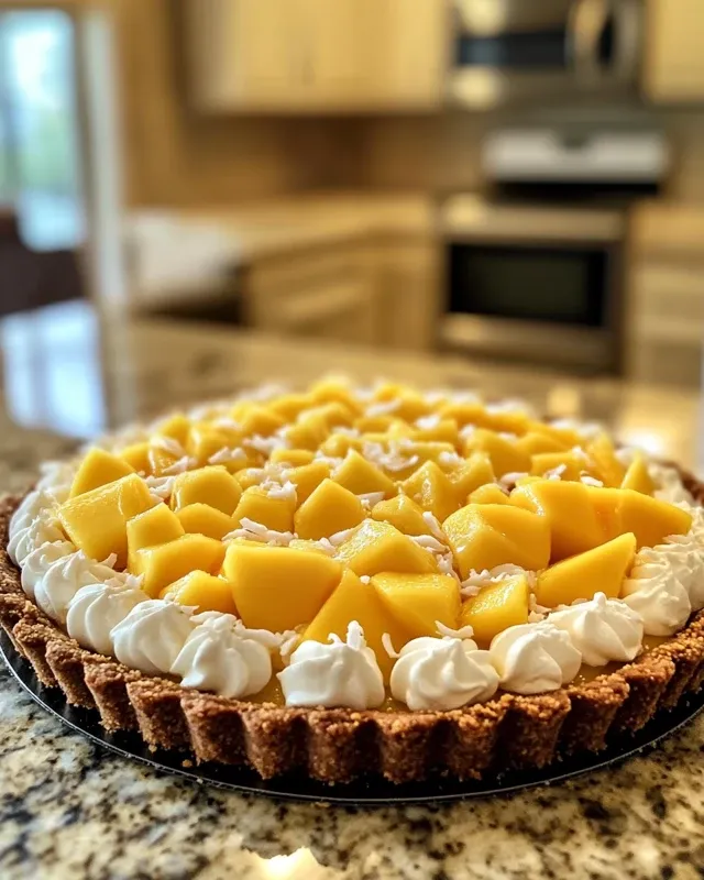 tarte coco mangue spéculoos
