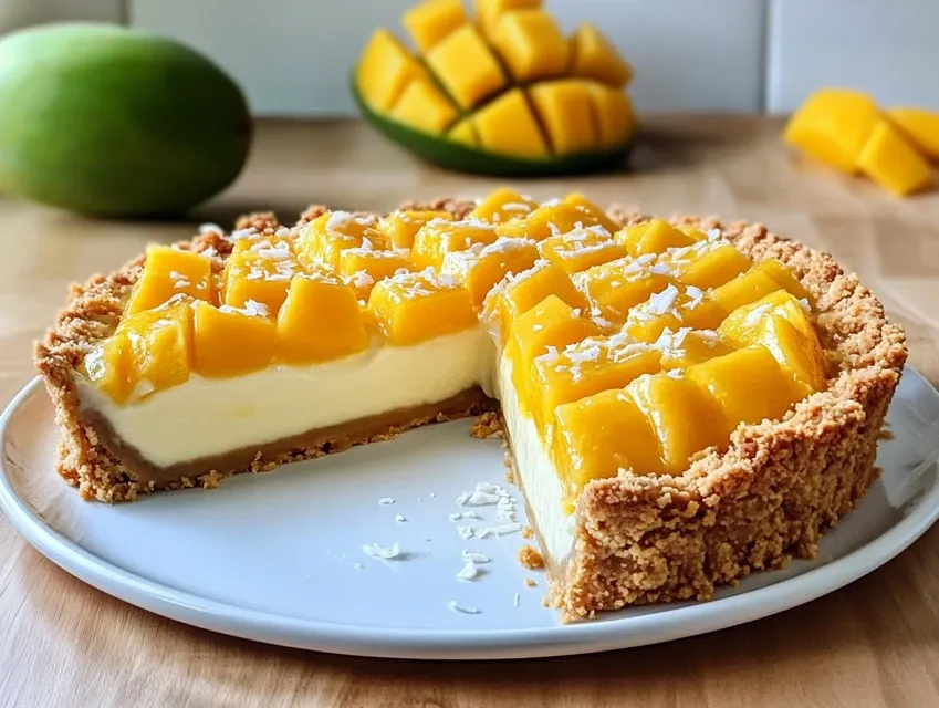 tarte coco mangue spéculoos