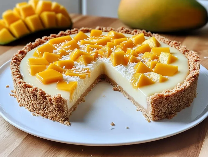 tarte coco mangue spéculoos