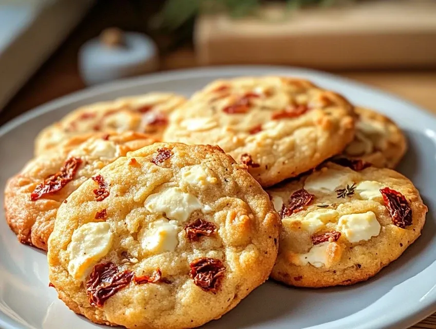 cookies salés tomate séchée mozzarella