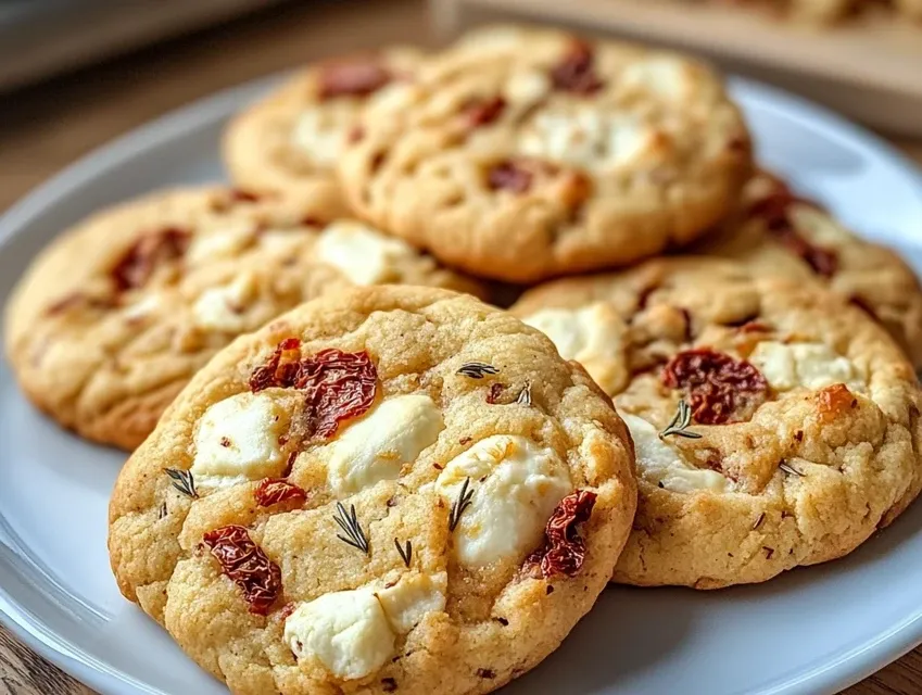 cookies salés tomate séchée mozzarella