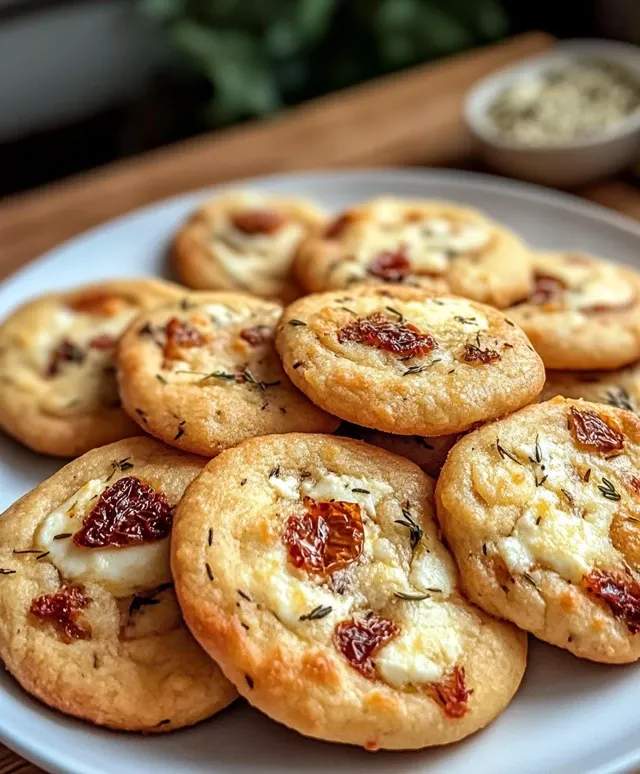 cookies salés tomate séchée mozzarella