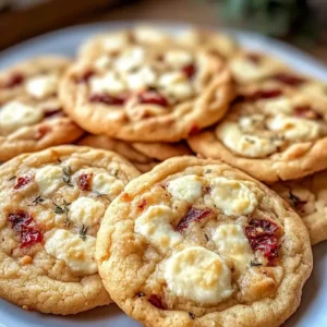 cookies salés tomate séchée mozzarella