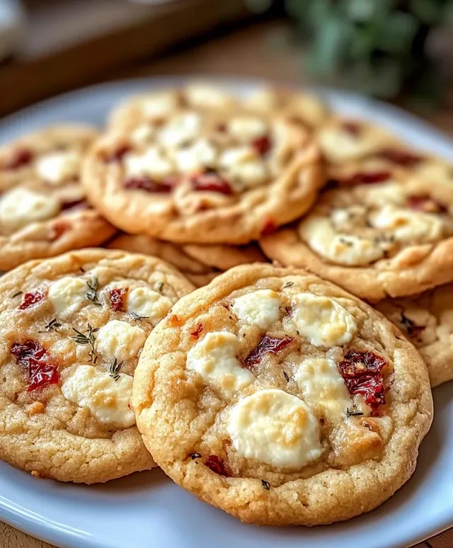 cookies salés tomate séchée mozzarella