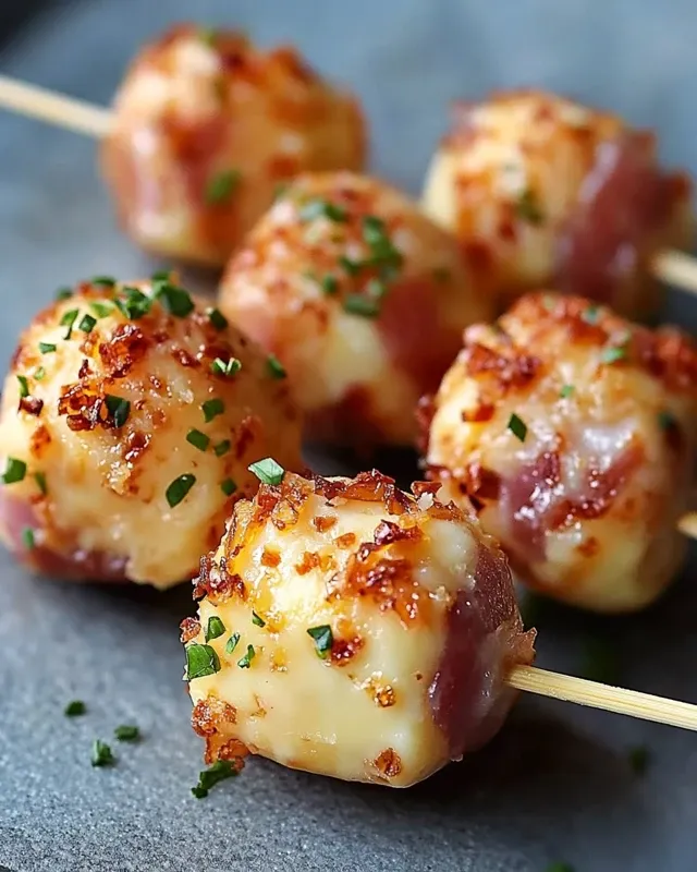 Cake pops salés jambon fromage