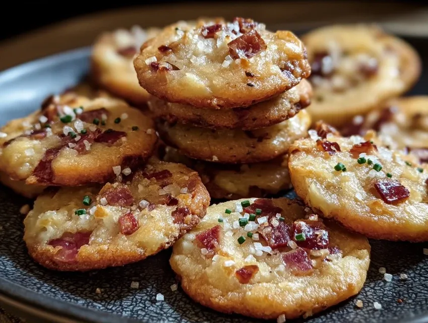 Cookies salés aux lardons fumés et reblochon