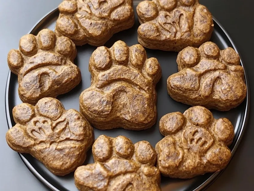 Gâteaux pour chiens à la banane et au beurre de cacahuète