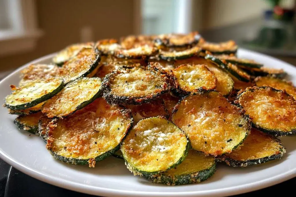 chips de courgette au parmesan