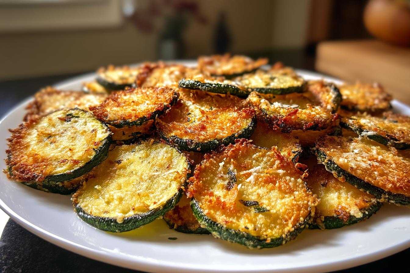 chips de courgette au parmesan