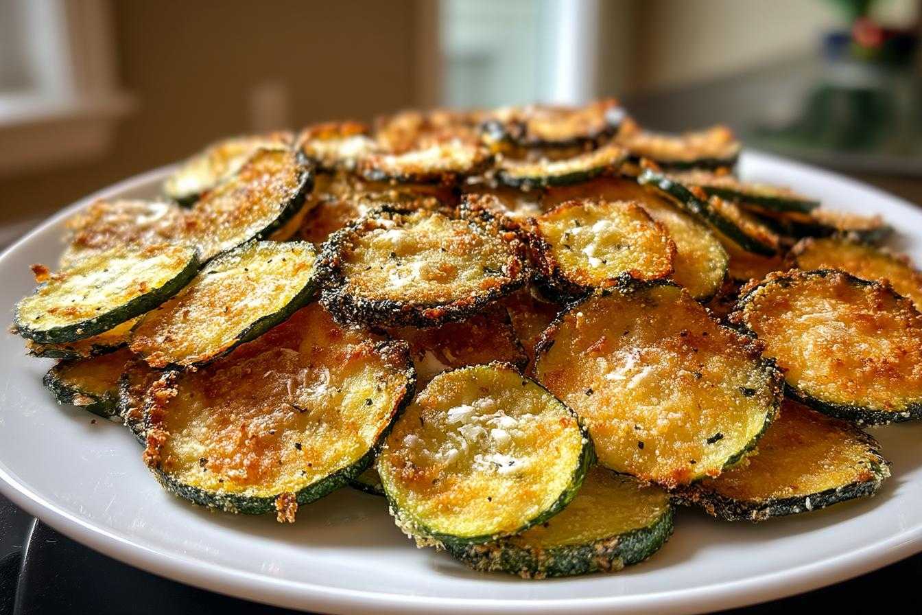 chips de courgette au parmesan