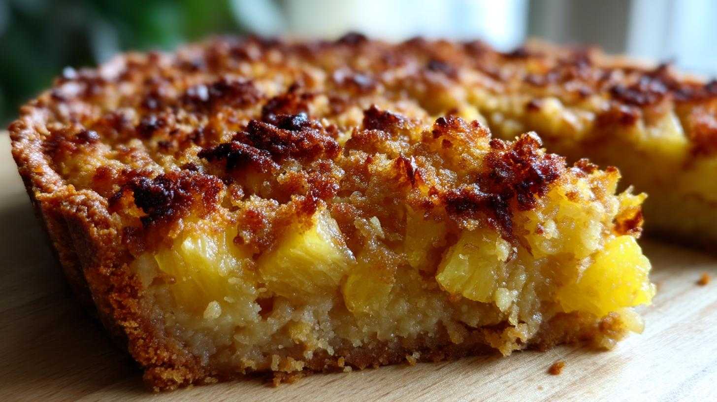 tarte ananas coco crumble - detail 3